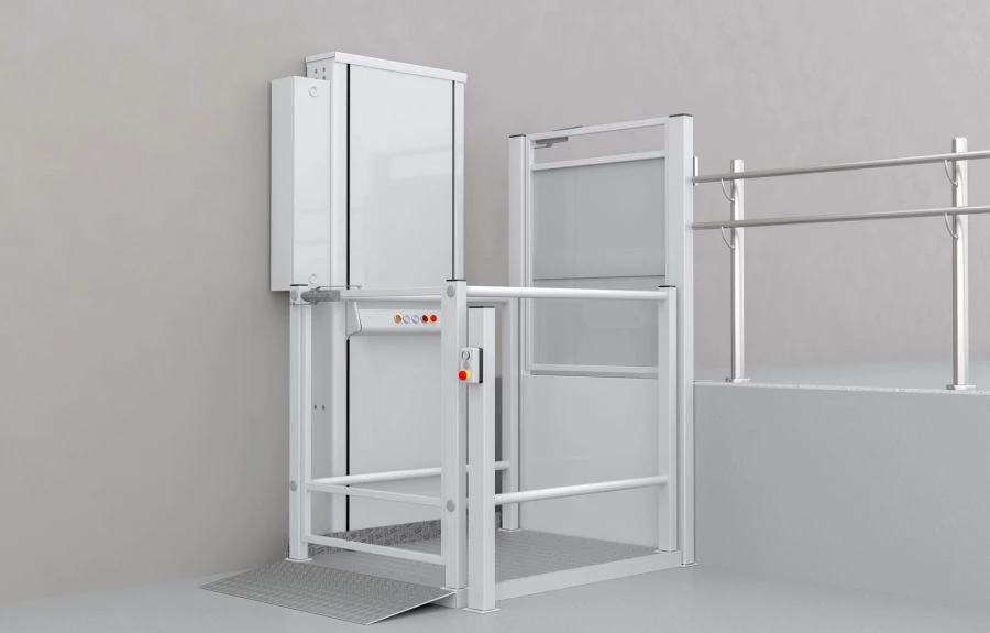 Lifting platform for disabled people and other low mobility groups with vertical movement BK 440