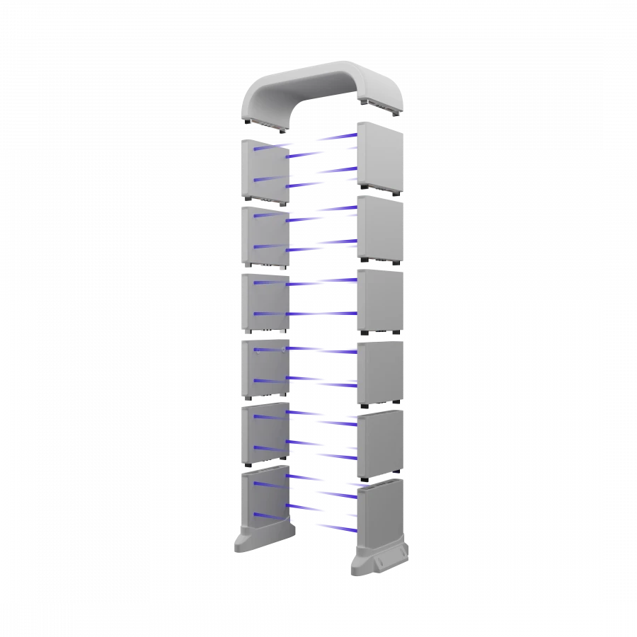 Collapsible metal detector RADARPLUS Model RCT04