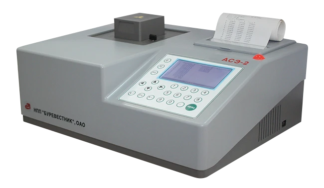 Energy dispersive analyser of sulphur in oil products ASE-2