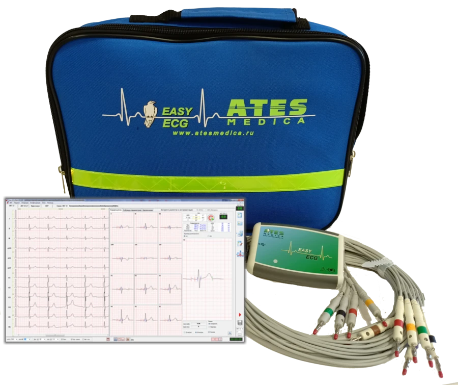 Modular system for registration and remote transmission of ECG "EASY ECG" according to TU 9441-001-42447560-2012 (ECG-module com