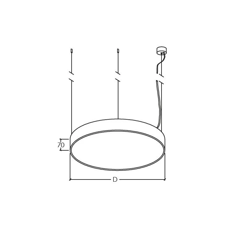 ART-ROUND 1200S LED Fixed pendant luminaire 100W TU 27.40.25-001-44328138-2019