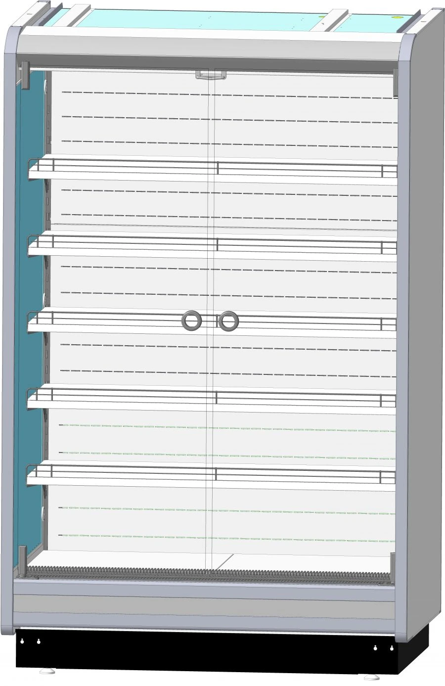 Display case refrigerated universal wall-mounted Varshava 210/94 VHSnp-1,25 .