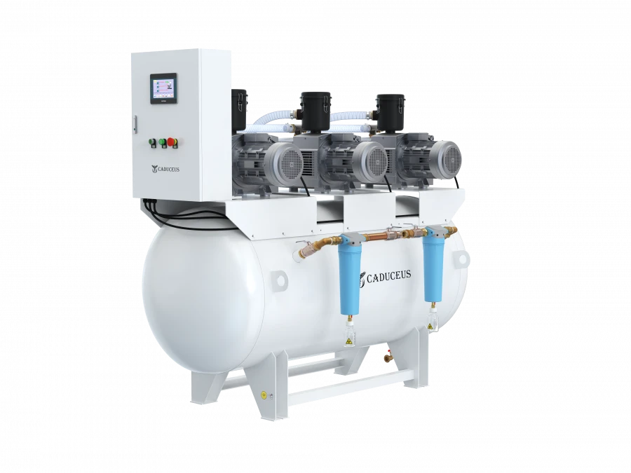 Vacuum station CADUCEUS VAC 3/80 D, 2.2 kW, 80 m3/hour, -0.04-0.9 MPa