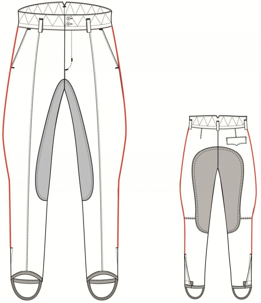 Woollen trousers with boots for employees of cavalry units of internal affairs bodies of the Russian Federation