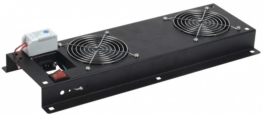 FM05-22M ITK Fan panel with switch and thermostat 2 modules black