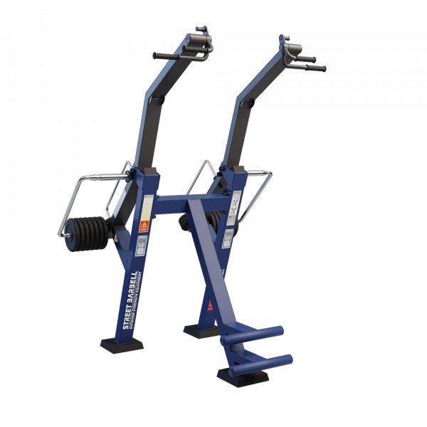 Vertical pull in standing position with variable load