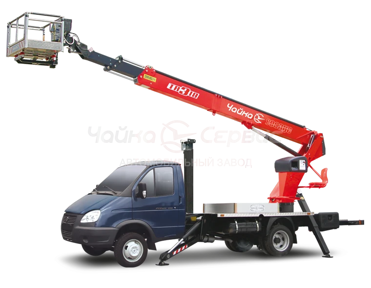 Hydraulic hoist AGP - TR320 - 27843P on the chassis of GAZ 33027