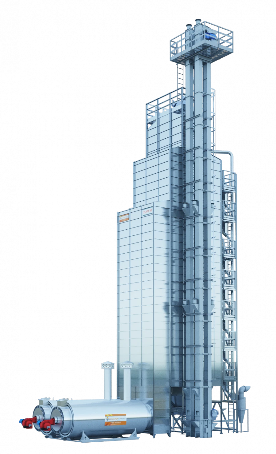 Zlata type Zlata 50 modular shaft grain dryer (direct heating, gas)