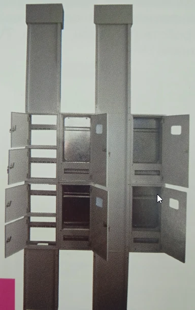 Floor distribution modular device UERM, height from 160 mm. to 1200 mm. Width from 300mm. to 330mm. depth from 150mm.