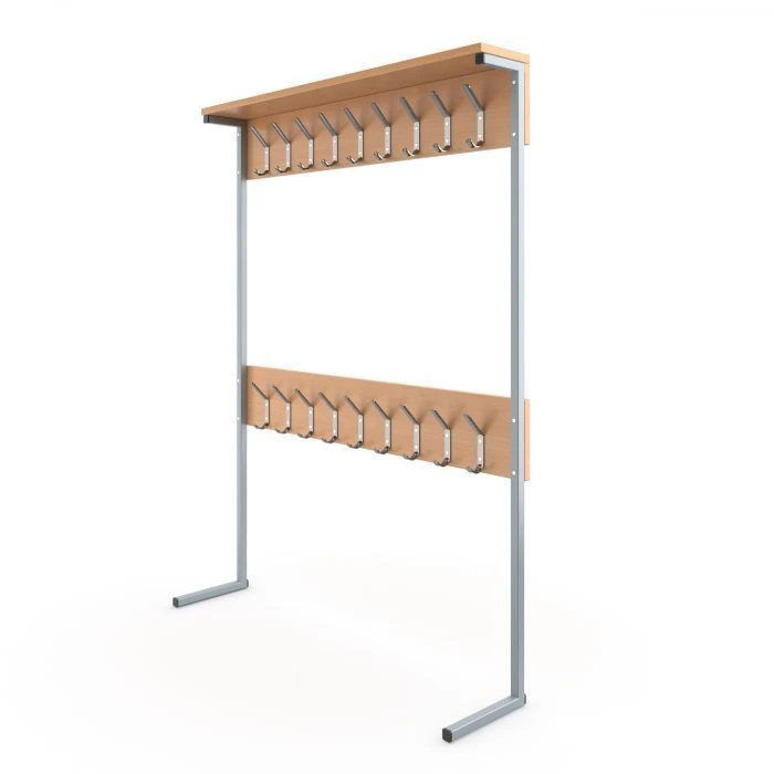 One-sided floor coat rack