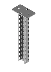 Double-hung profile BSUF 85D-000, with overall dimensions from 85x64x200 mm to 85x64x6000 mm, with metal thickness 3,0 mm, mount