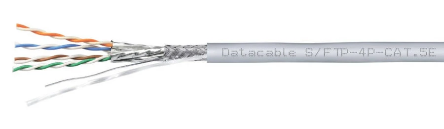 SIMMETRIC CABLE FOR DIGITAL TRANSMISSION SYSTEMS Datacable Twisted Pair Cable S/FTP, category 5e