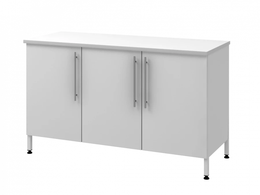 Wall-mounted table on metal pedestal 1500 PTDLg