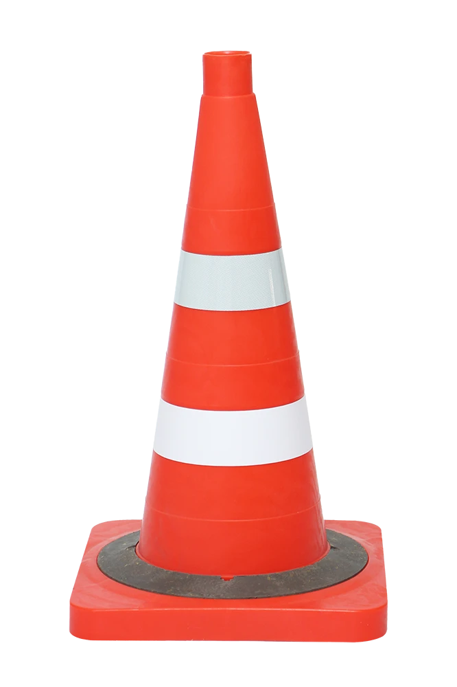 KS-2.6.0 Signalling cone 510 mm, combined, weighted; with 1 white matt and 1 white s/o stripe 50 or 80 mm each.