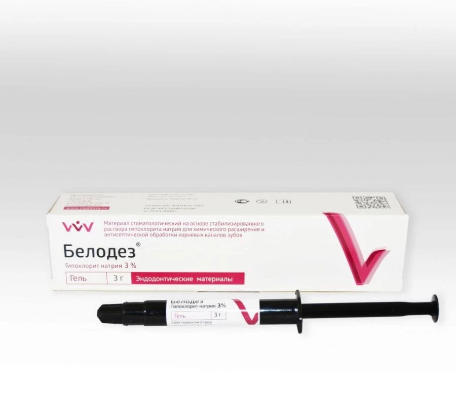 Dental luting material based on stabilised sodium hypochlorite solution for chemical enlargement and en