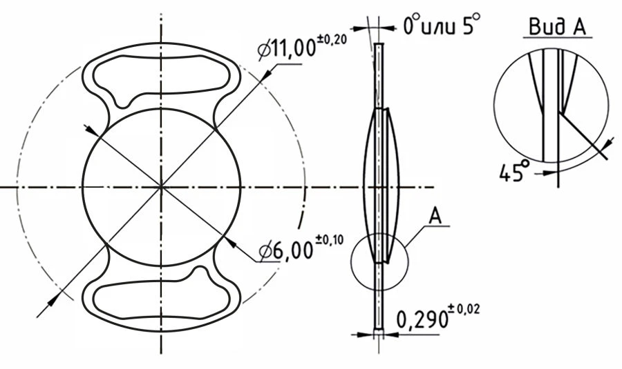 Aquamarine NanoCrystalline intraocular lens in version ACO11.03IOL /KIT