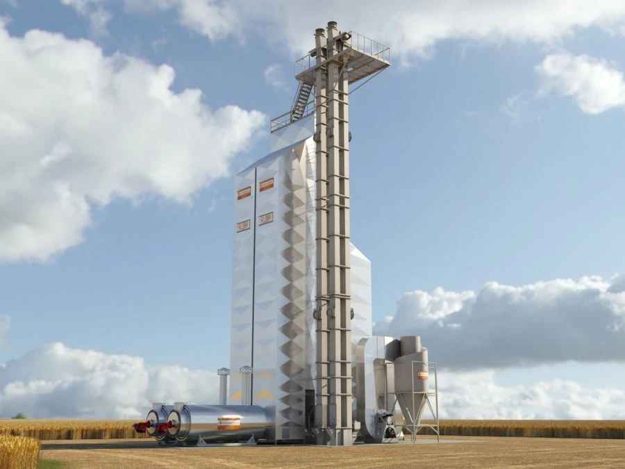 Modular shaft grain dryer type "C" C-100 "Standard" (indirect heating, combined)