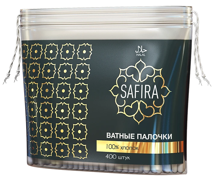 SAFIRA cotton buds (packet) 1/400/20