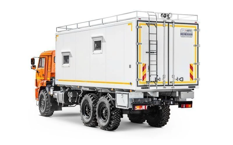 Truck with diesel engine mod. 5759F1 on KAMAZ 5350-D5 chassis on KAMAZ 43118-A5 chassis (without CMU)