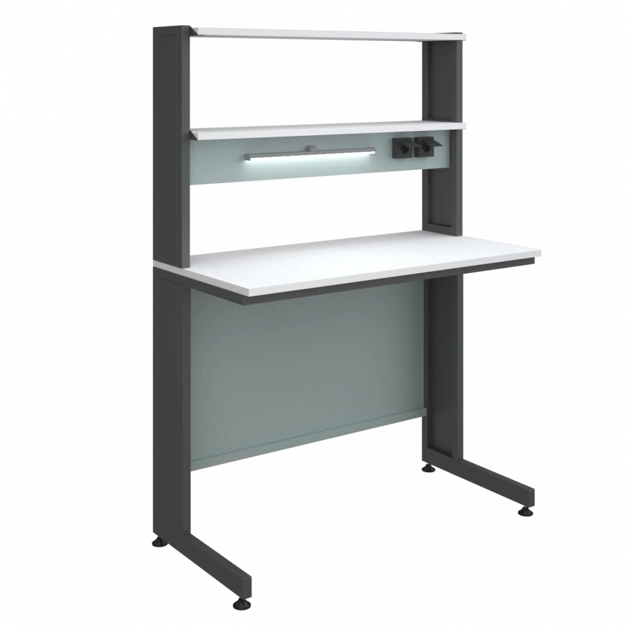 High laboratory table with extension 1