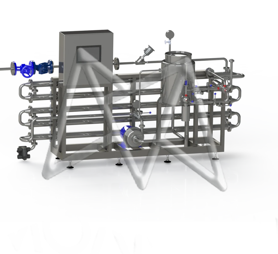Tubular heat exchanger units of models P8-OUP, P8-OUT, P8-OLF-M, P8-OLF