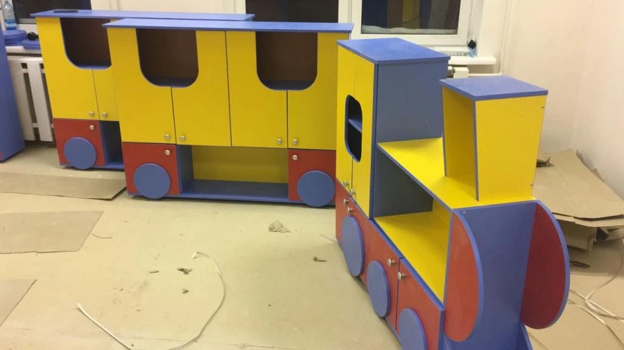 Set of children's wooden furniture