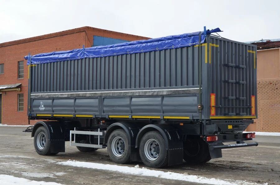 Tipper trailer of Tonar 857971 model with axles of TONAR models: 90422, 90424, 90431