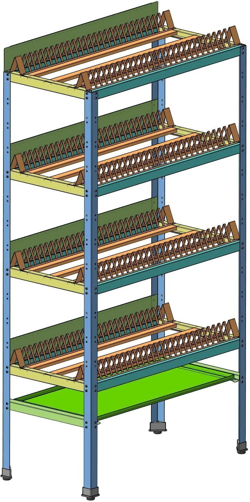 Tray storage rack, type: SCPP.