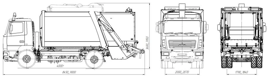 Garbage truck ITM-116MZ
