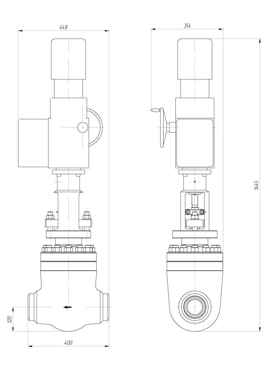 Control valves series S.KR, type S.KRK-PK