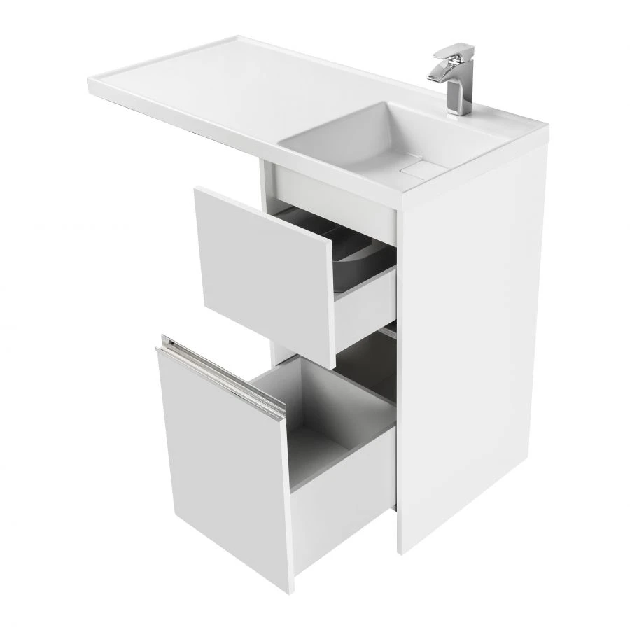 Aquaton sink cabinet Londri 400 white 1A236001LH0101.A236.0.01L.H01.0