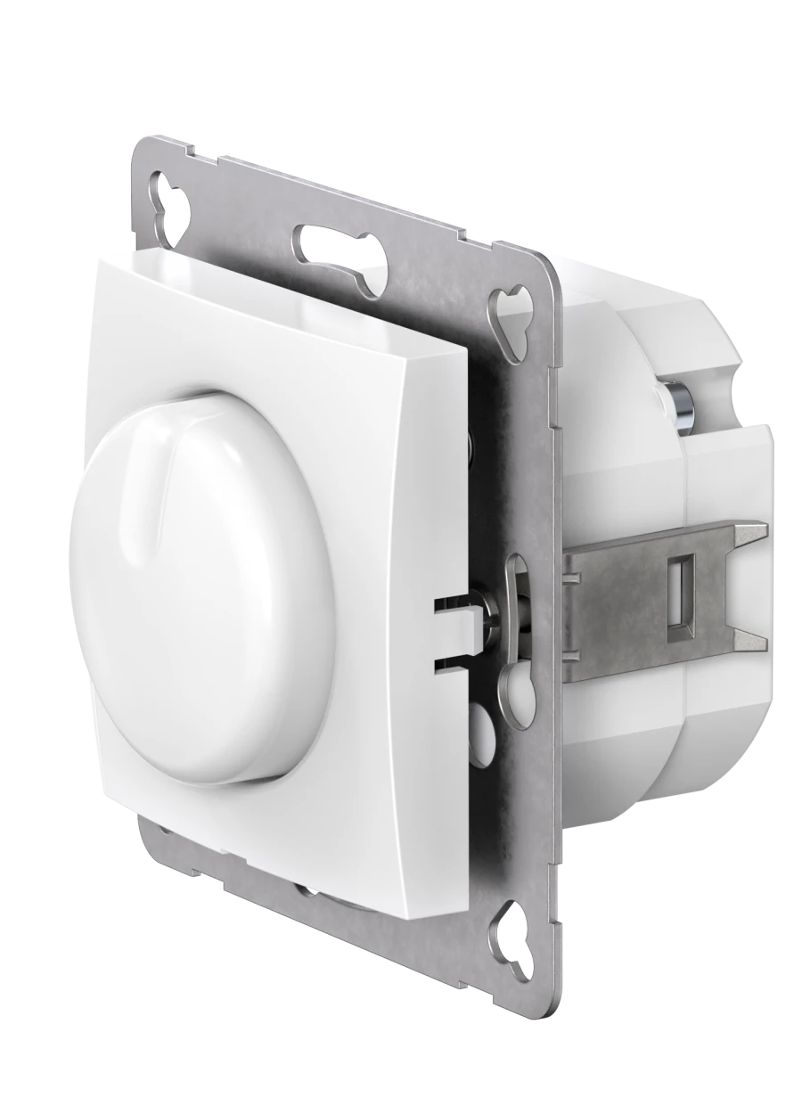 CADUCEUS ALING PRESTIGE Flush-mounted dimmer switch LED 1-100W, 230V~, universal, white, ref. 6
