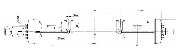 2PTS-10.27.10.000 Axle