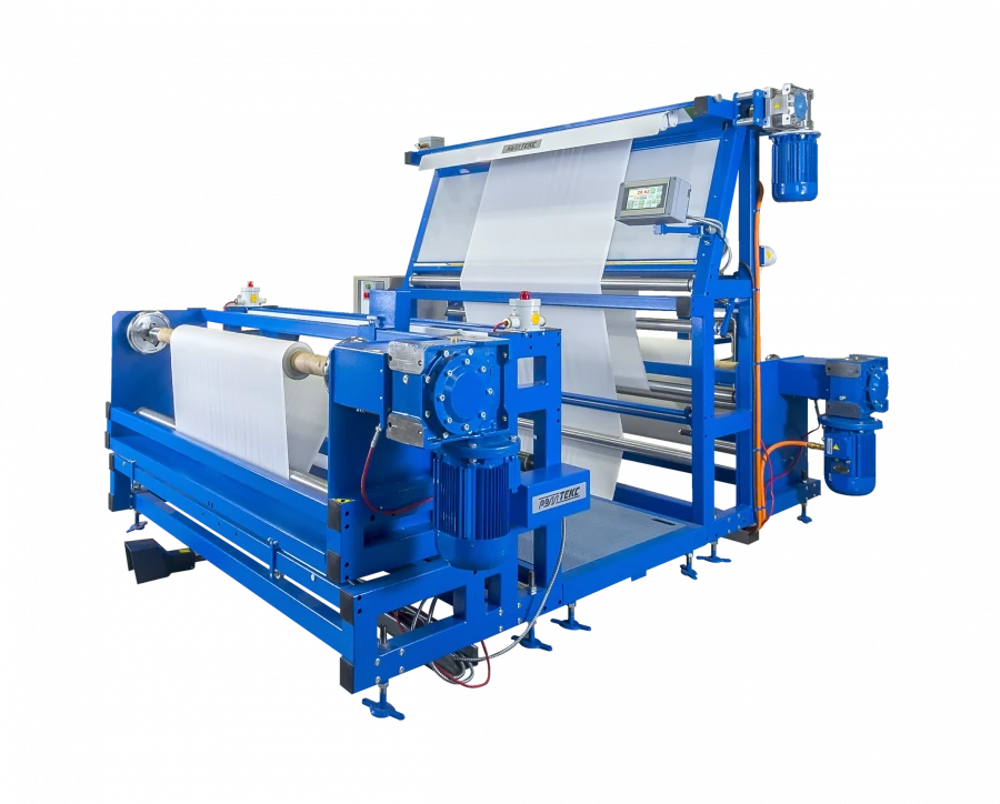 Measuring and bagging machine mod. B02.26 for work with glass fabrics, carbon fibre fabrics, etc. 95621:Measuring and bagging ma