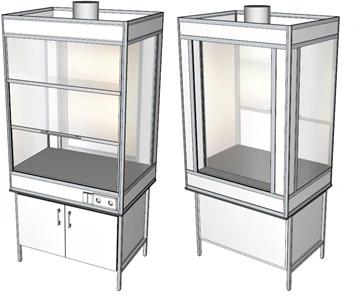 Panoramic demonstration fume cupboard SHVD-1