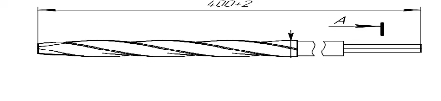 Reamer. 15 mm diameter, item 105.004.015