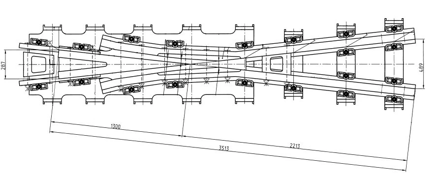 Cross member of P65 type of grade 2/9 (project MSZ.8368.12.000)