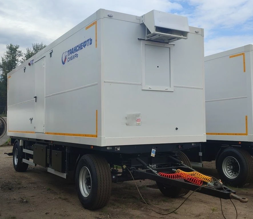 Wagon-house trailer, modifications 821602: Trailer axles 1201-2410002T, Plant Ltd; Pneumatic tyres 385/65R22,5 CORDIANT PROFESSI