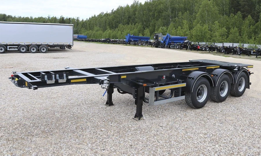 Three-axle container semitrailer, modification 871554