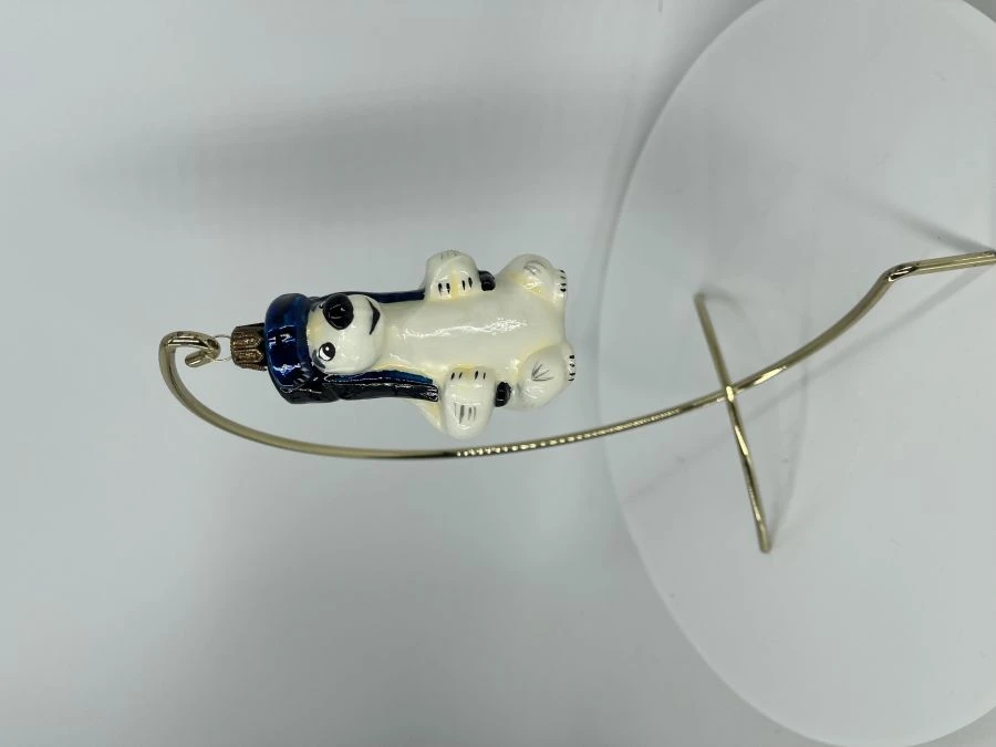 Licence Christmas tree toy made of glass "Umka"