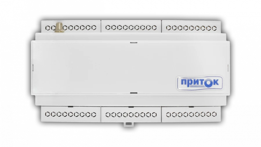 Fire alarm controller Pritok-A-KOP-04D batch 2, for installation on Din rail. 8 loops, without GSM modem.