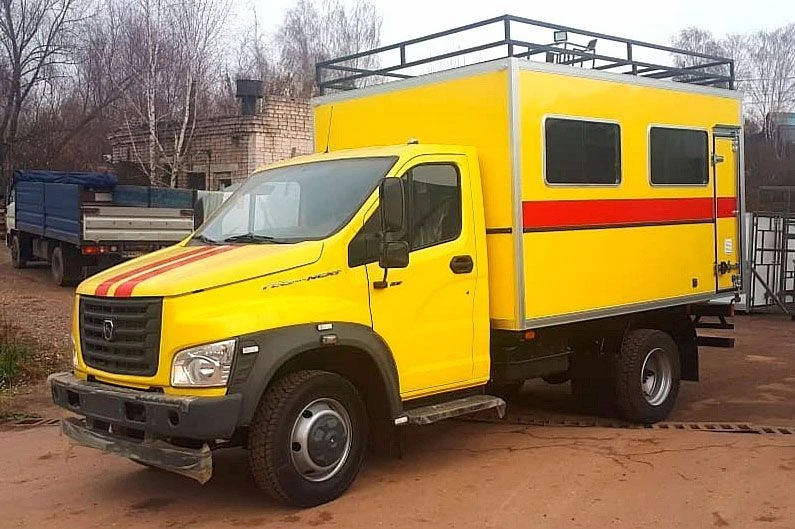 Vehicles for emergency services and police type 47122, modification 47122E based on GAZ C41R36 chassis