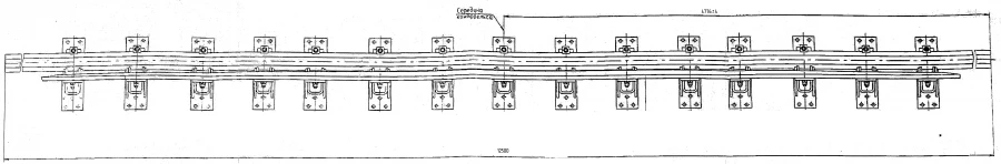 Cross rail with counter rail of project 1323.02.040-01