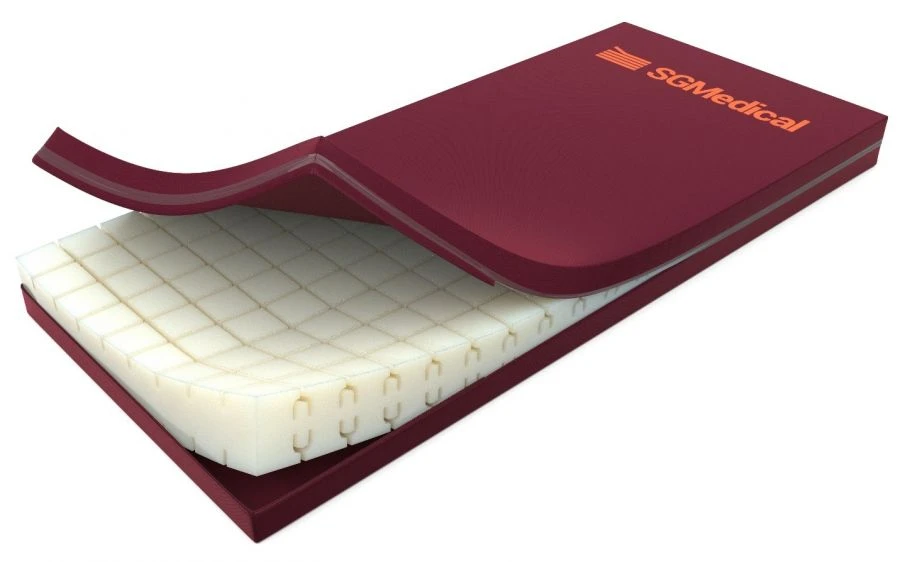 Medical anti-decubitus orthopaedic mattress according to TU 32.50.50-007-09922741-2019 Model MP - 7. Product size: length from 1