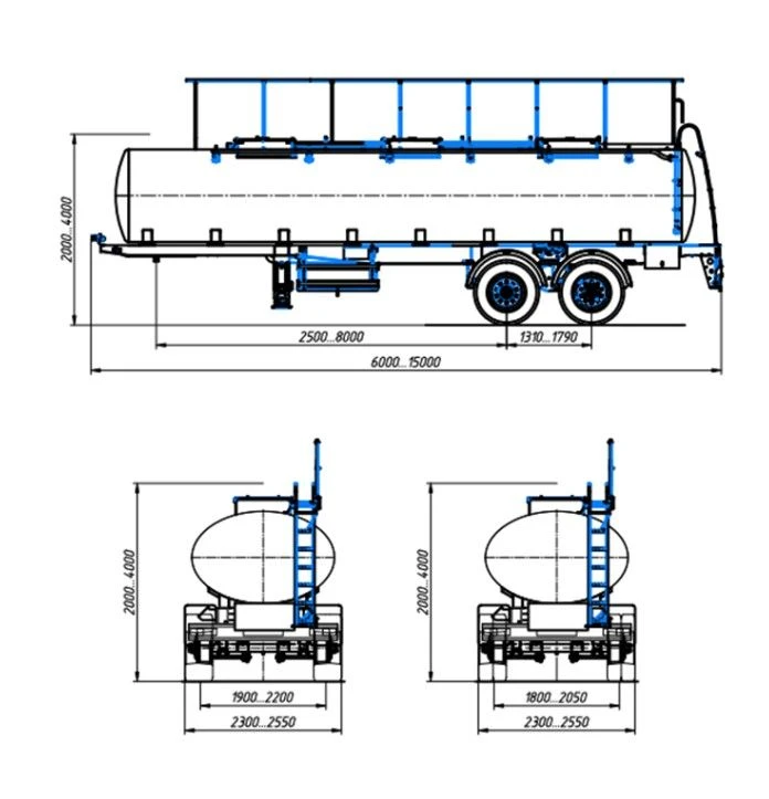 966698 - 2-axle semitrailer tanker for the transport and temporary storage of food liquids