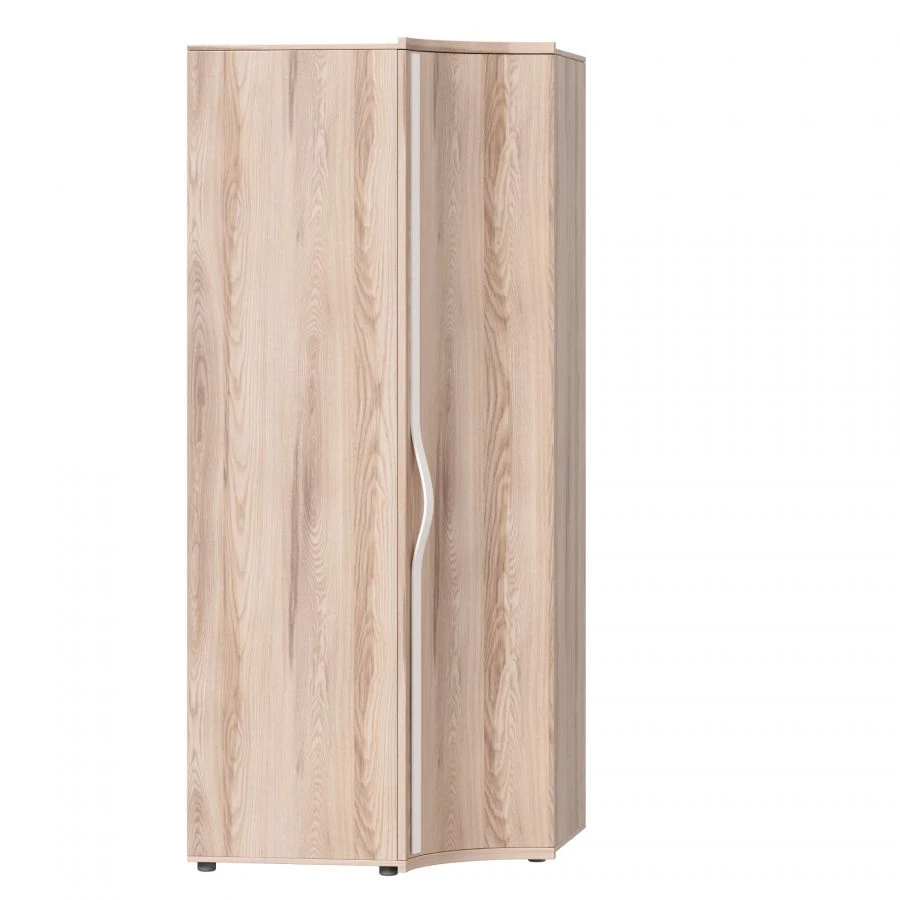 Marta LD.636060.000 Corner cupboard with bent door (White/Desira Ash M )
