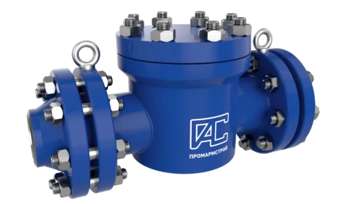 Butterfly check valves with top cover PSKOS with nominal diameter DN 15...700 mm, nominal pressure PN 1,6...70 MPa