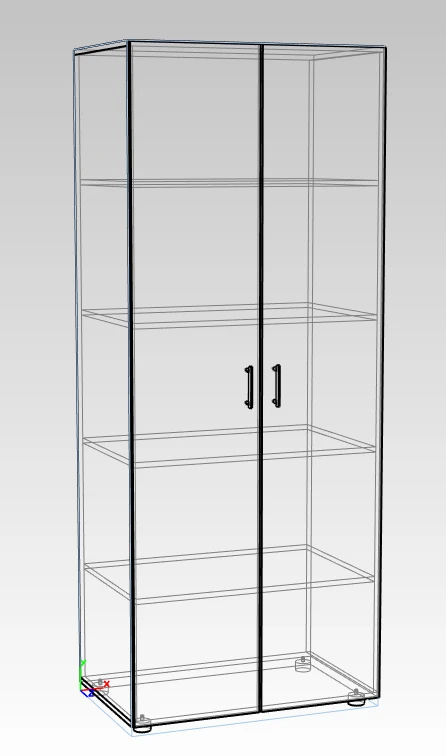 Office filing cabinet closed
