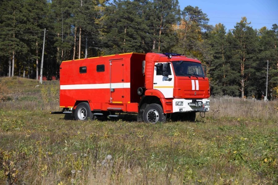 Fire pump station PNS-130, type 58812K43265, modification 58812K, on chassis KAMAZ-43265-D5
