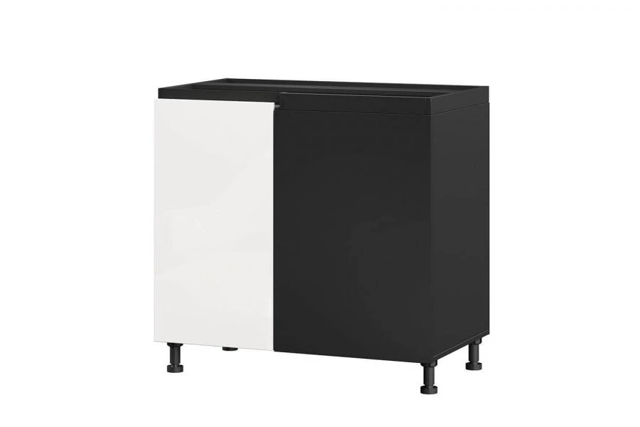 Sherwood LD.281190.000 Kitchen cabinet front 1000 left (White gloss/Black )